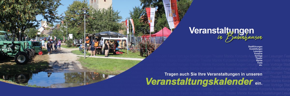 Plakat: Veranstaltungen in Babenhausen