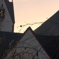 Hier sieht man die evangelische Kirche in Babenhausen