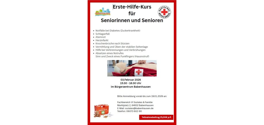 Fyler Erste-Hilfe-Kurs Seniorinnen und Senioren