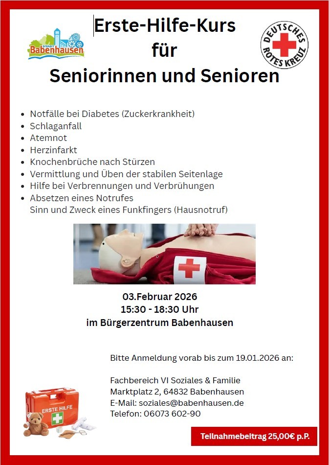 Fyler Erste-Hilfe-Kurs Seniorinnen und Senioren