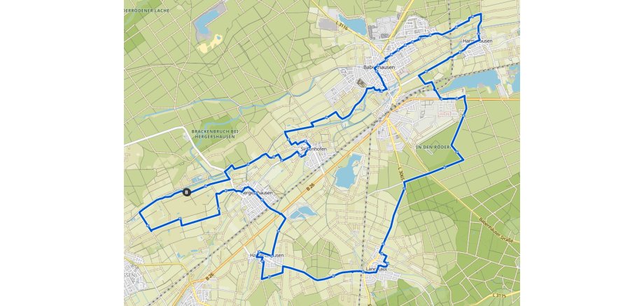 Fahrradroute um Babenhausen