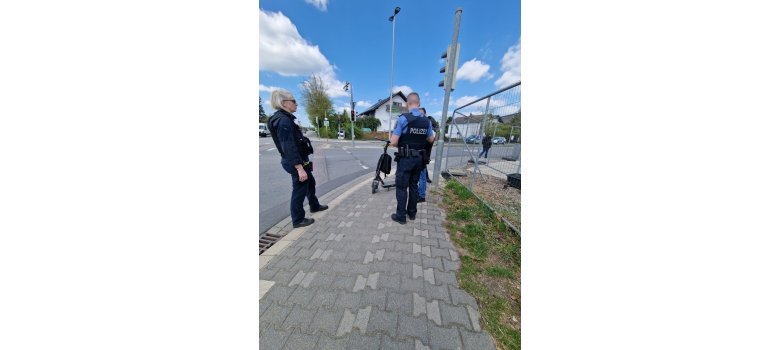 E-Scooter Kontrolle durch Ordnungspolizei
