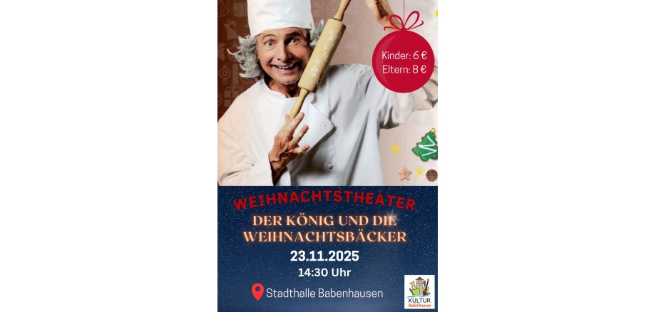 Der König und die Weihnachtsbäcker - 1 Plakat "Der König und die Weihnachtsbäcker"