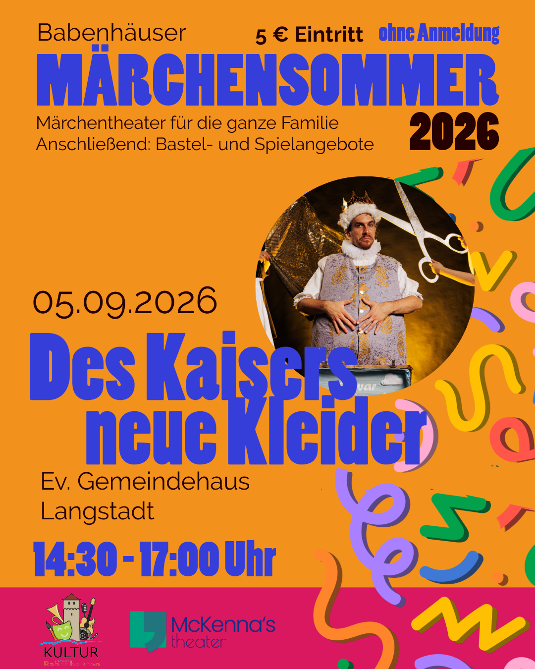 Plakat "Des Kaisers neue Kleider" am 05.09.26