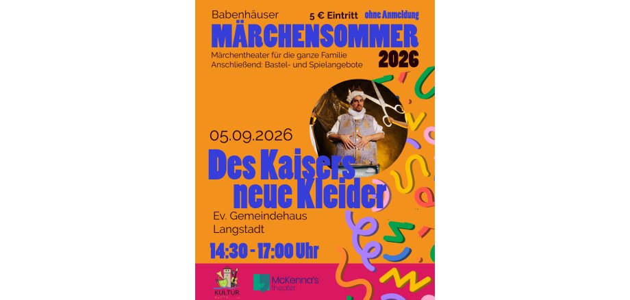 Plakat "Des Kaisers neue Kleider" am 05.09.26