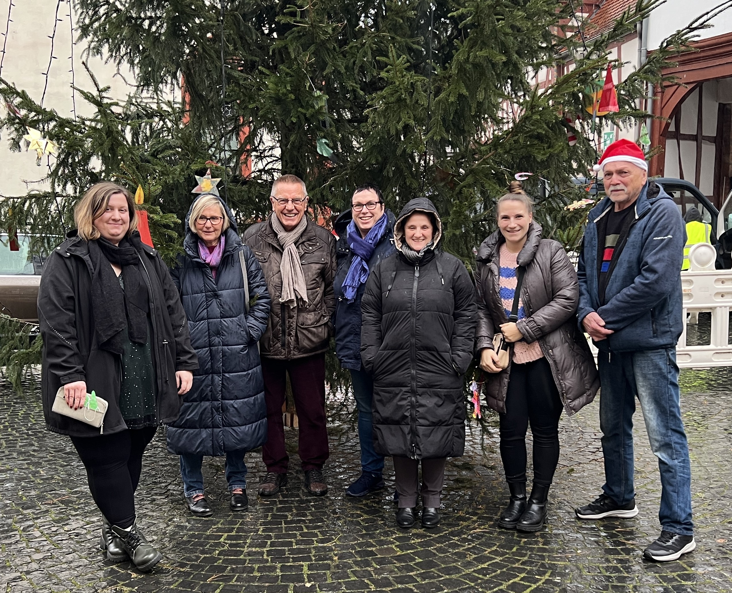 Gruppenfoto der Aktion Wunschbaum