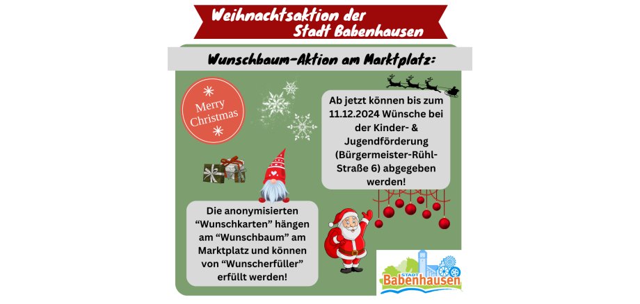 Flyer Wunschbaumaktion