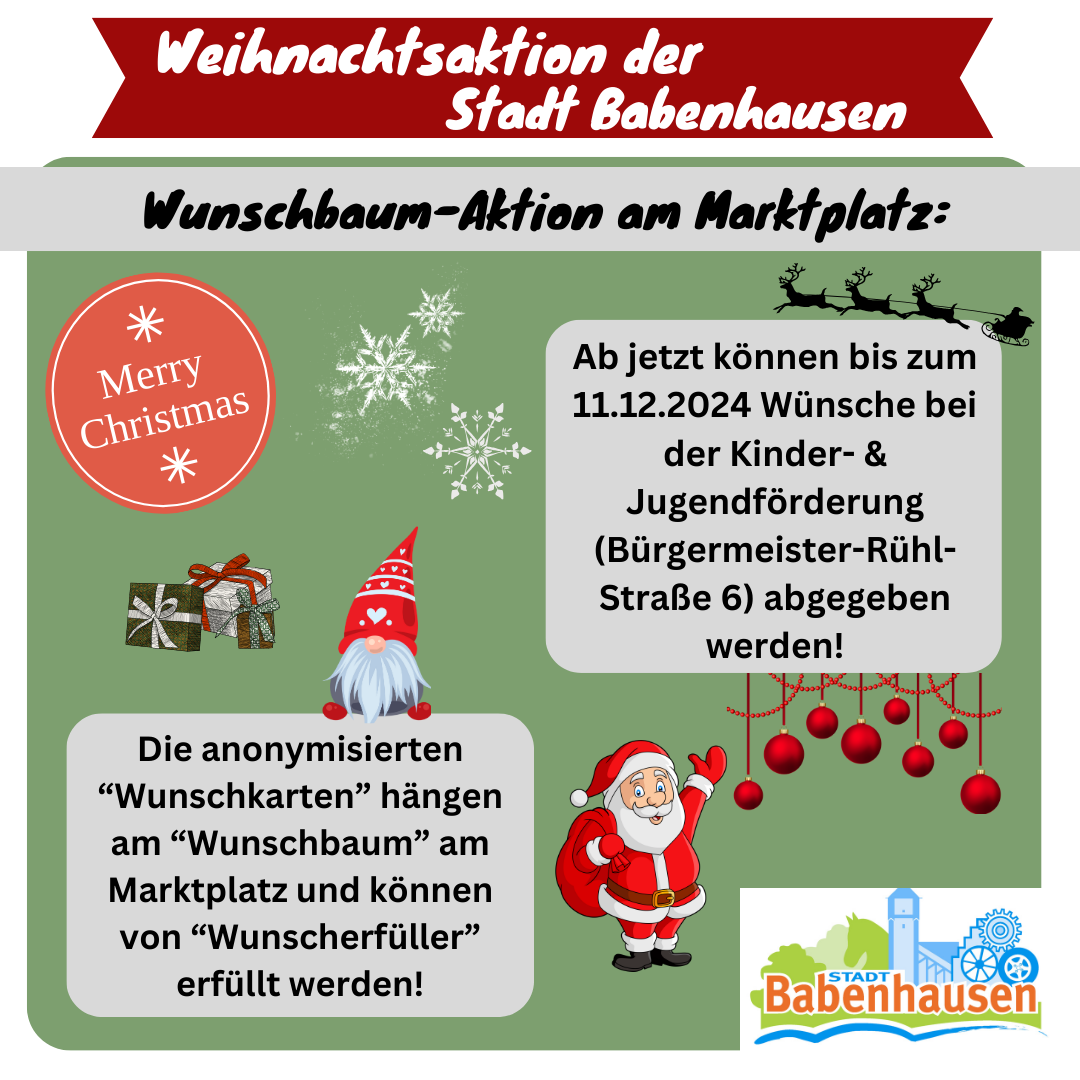 Flyer Wunschbaumaktion