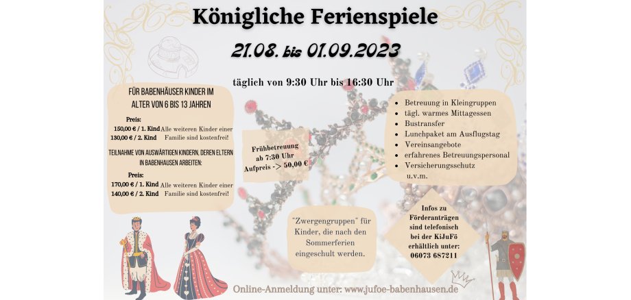 Infos zu den Ferienspielen