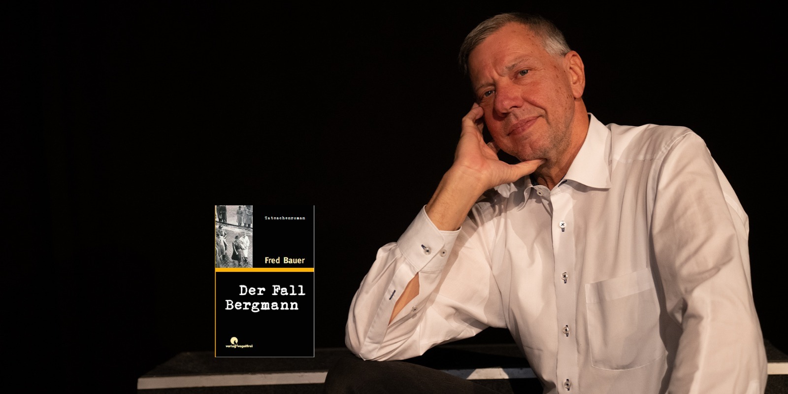 Bild von Fred Bauer mit seinem Buch