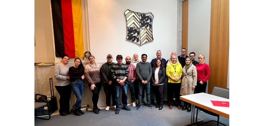 Gruppenfoto Regionalprojekt Leben und Arbeiten in Babenhausen
