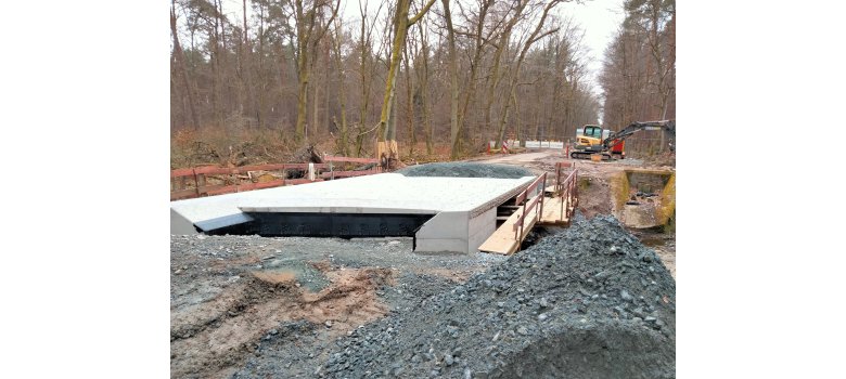 Brückenarbeiten an der Brücke Sick01