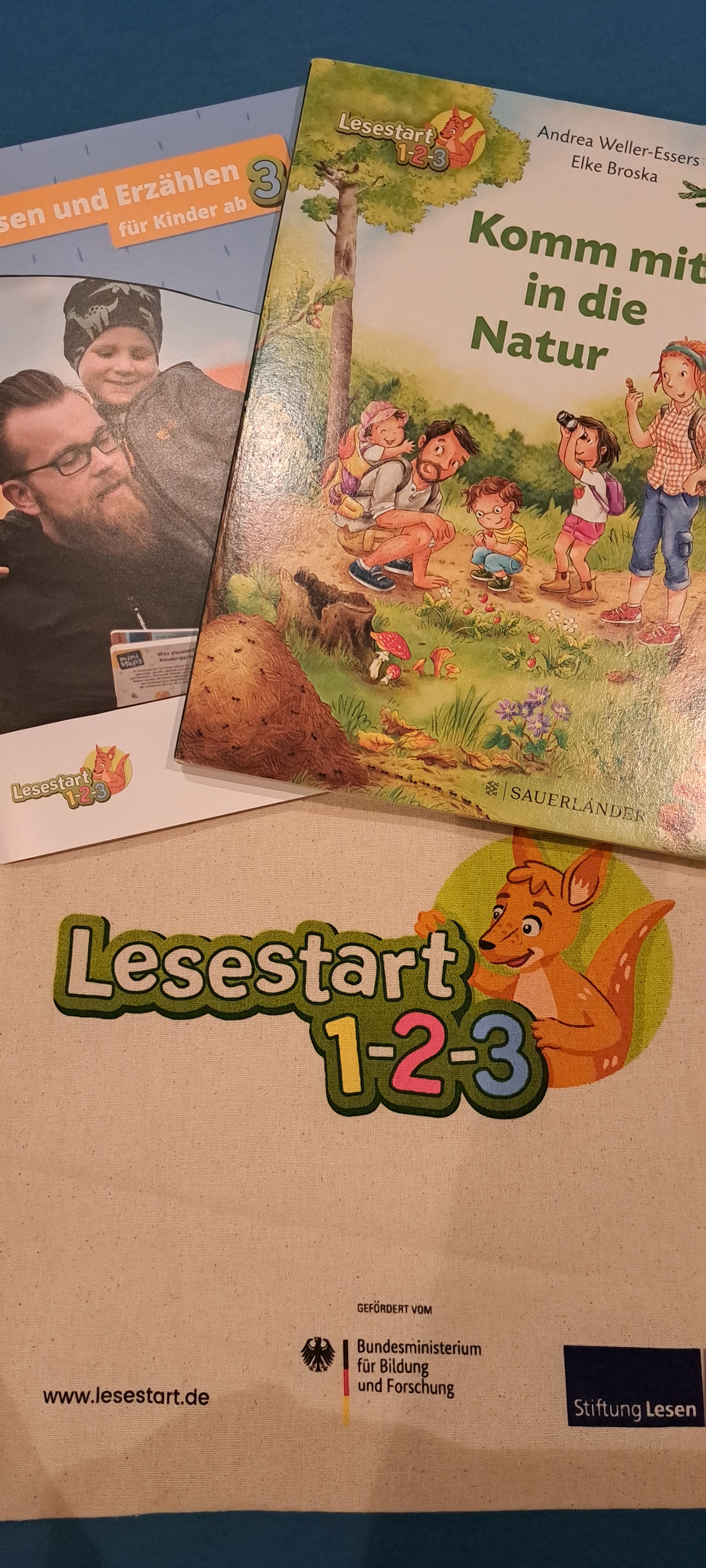 Flyer der Action Lesestart des Bundesministerium für Bildung und Forschung 