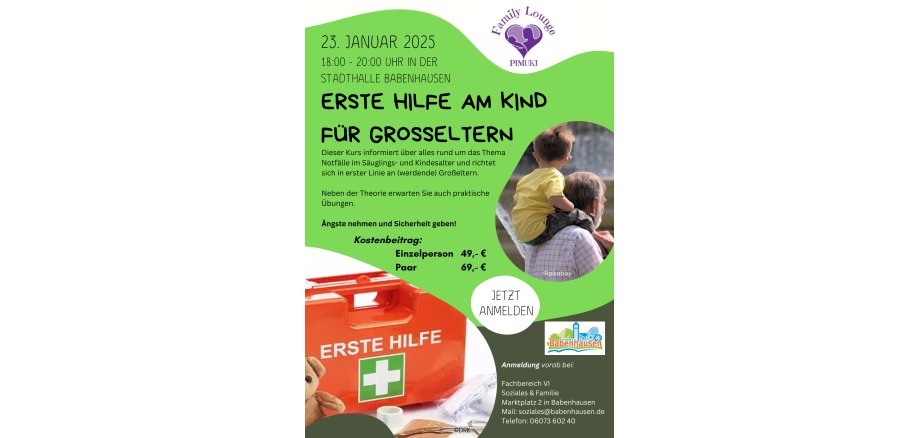 Flyer Erste Hilfe Großeltern