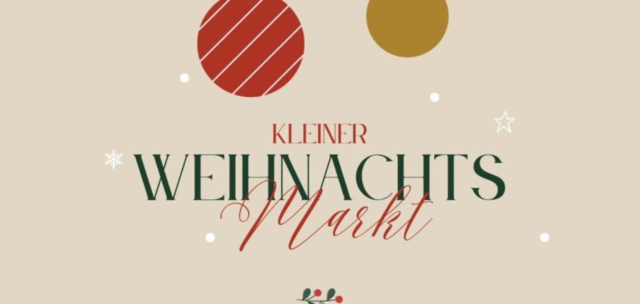 Plakat kleiner Weihnachtsmarkt