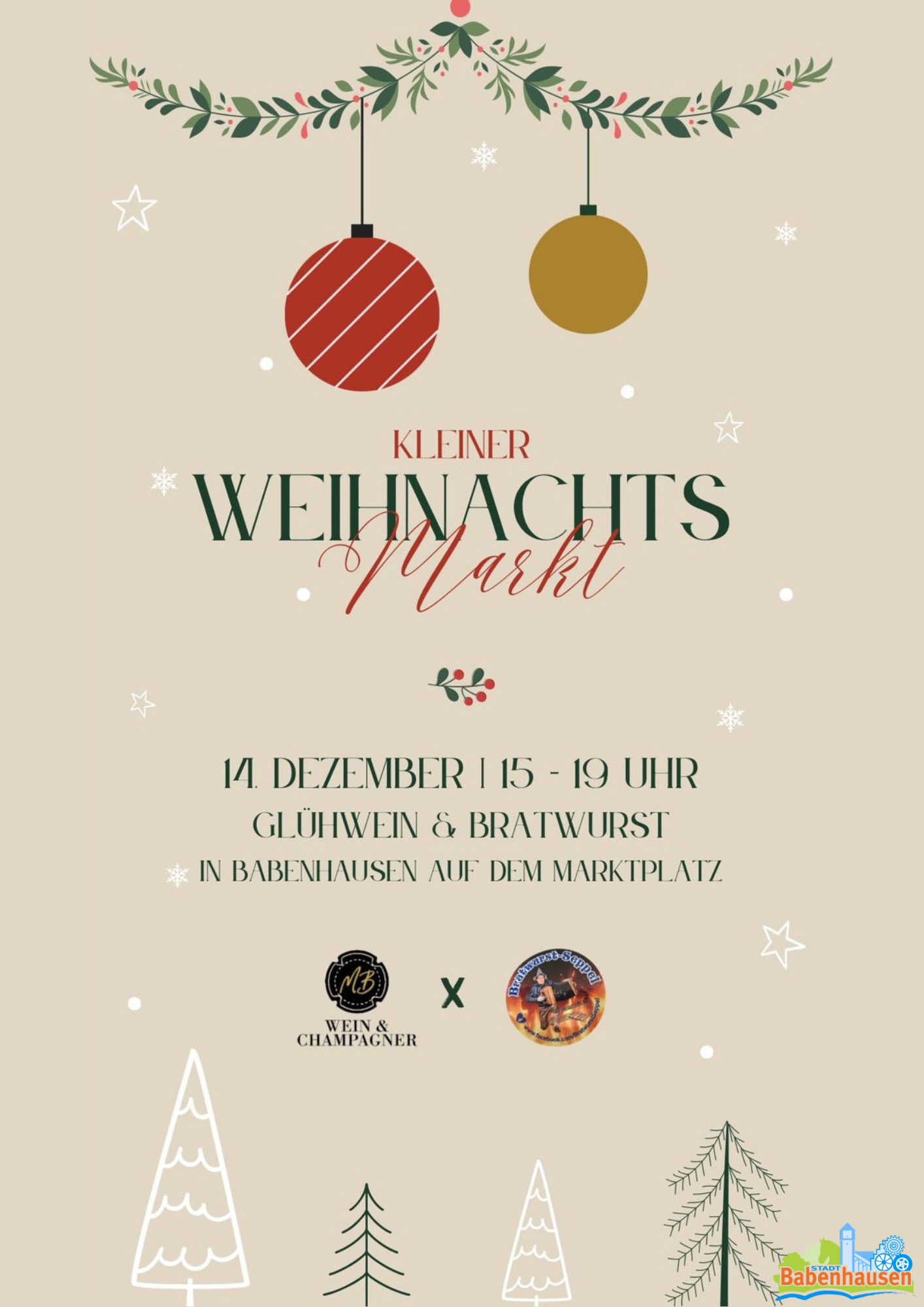Plakat kleiner Weihnachtsmarkt