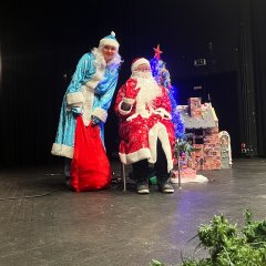 Man sieht den Weihnachtsmann