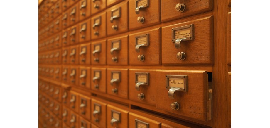 Nachaufnahme eines Archives