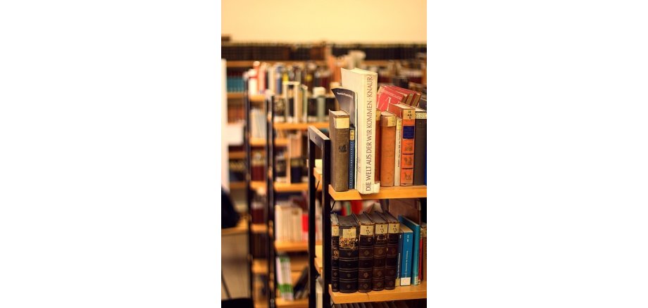 Bücherregale Nahaufnahme