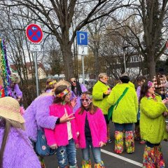 Mitarbeiter der Stadt Babenhausen beim Faschingsumzug