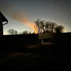 Bild vom Himmel und dem Feuer