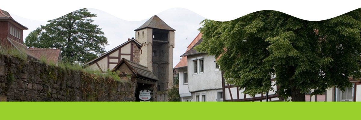 Auf dem Bild sieht man den Babenhäuser Hexenturm