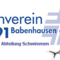 Man sieht das blaue Logo der Schwimmabteilung des Turnverein Babenhausen e.V.
