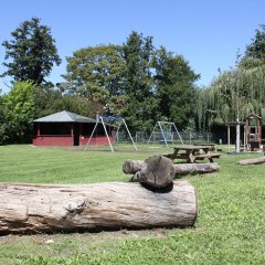 Blick auf die Grillhütte