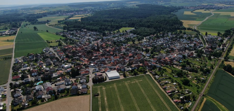 Luftbild von Langstadt